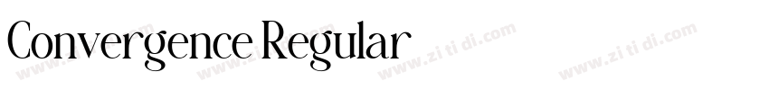Convergence Regular字体转换